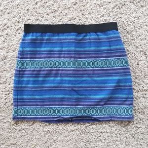 American Eagle Outfitters Blue Striped Skirt 2